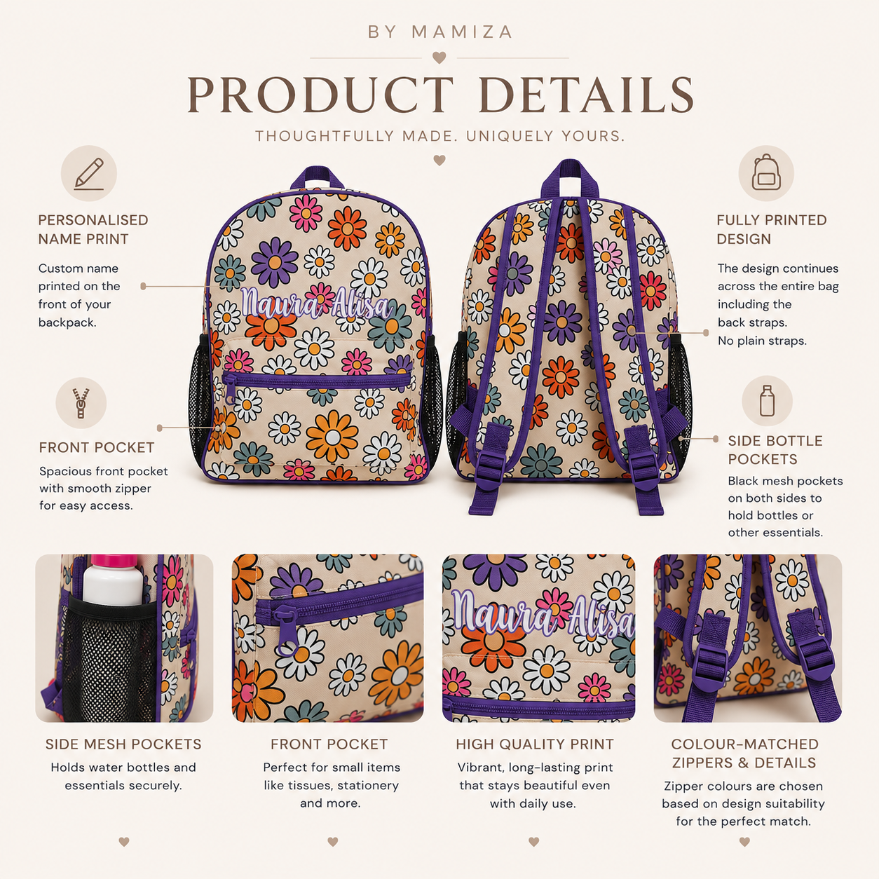 Patterns Themed Bagpacks