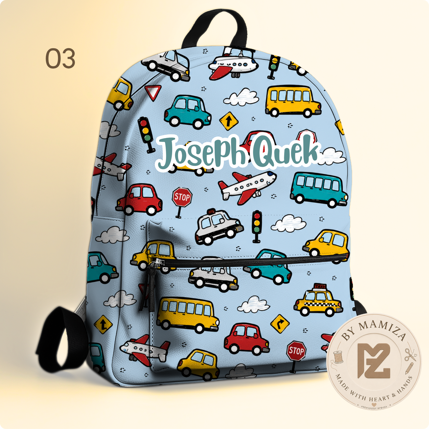 Vehicle Themed Bagpacks