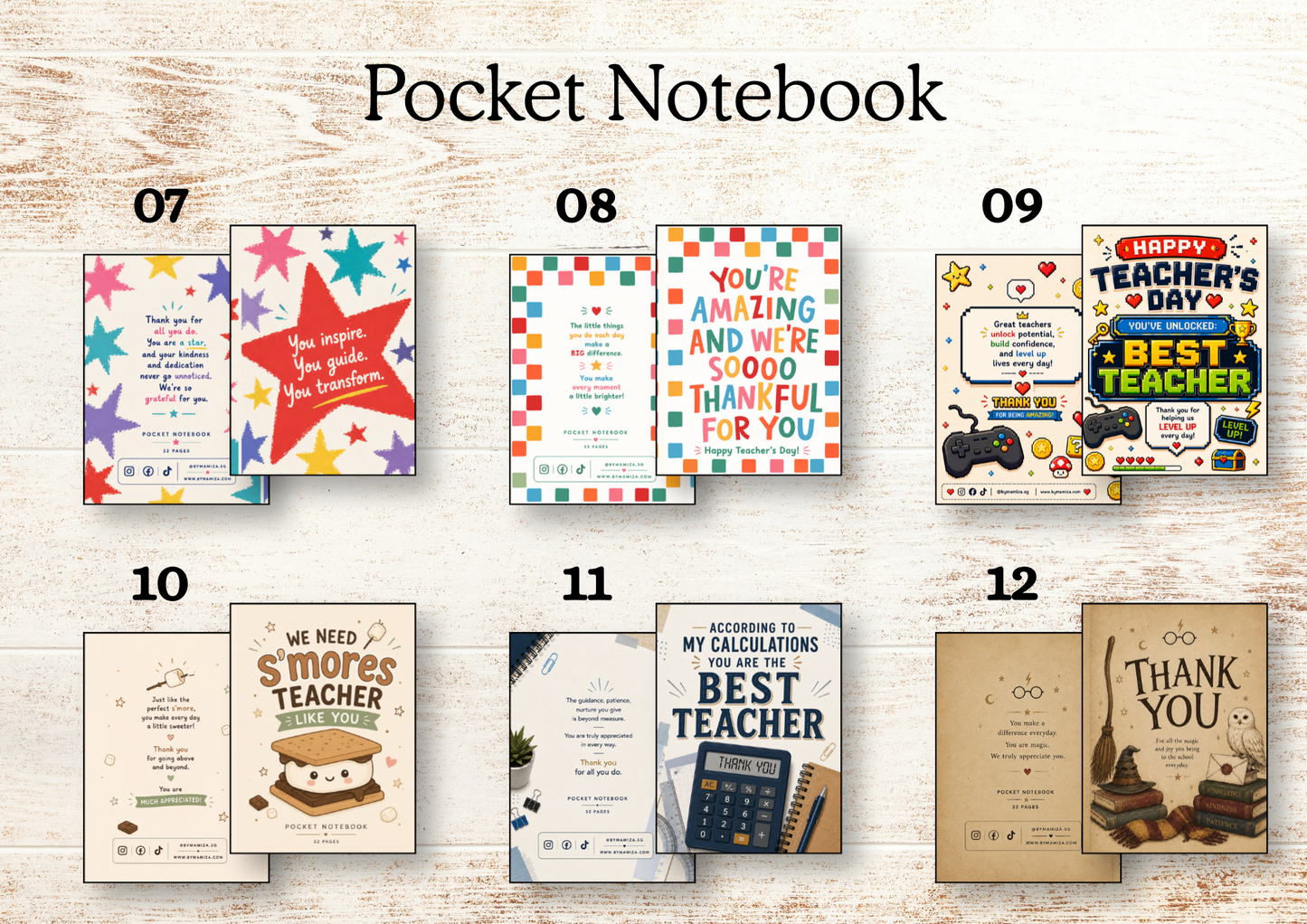 Teacher’s Day Pocket Notebook (A7 size)