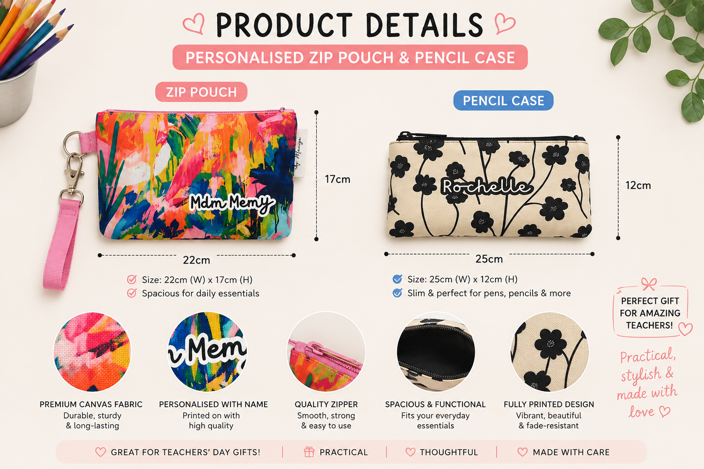 Custom Pouch & Pencil Case