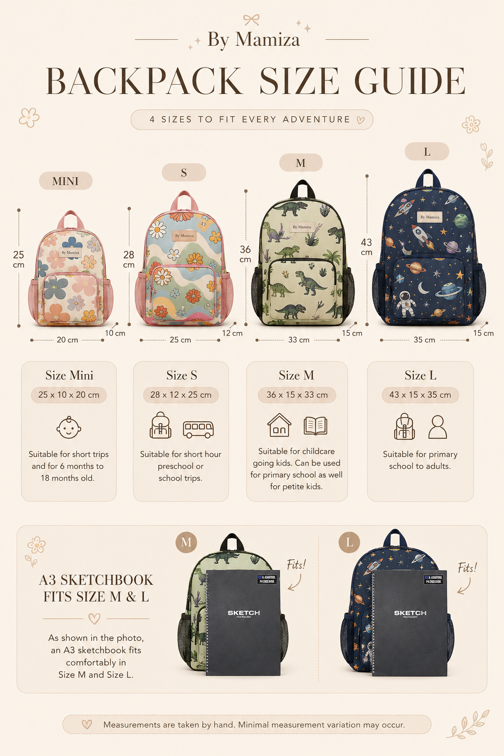 Patterns Themed Bagpacks