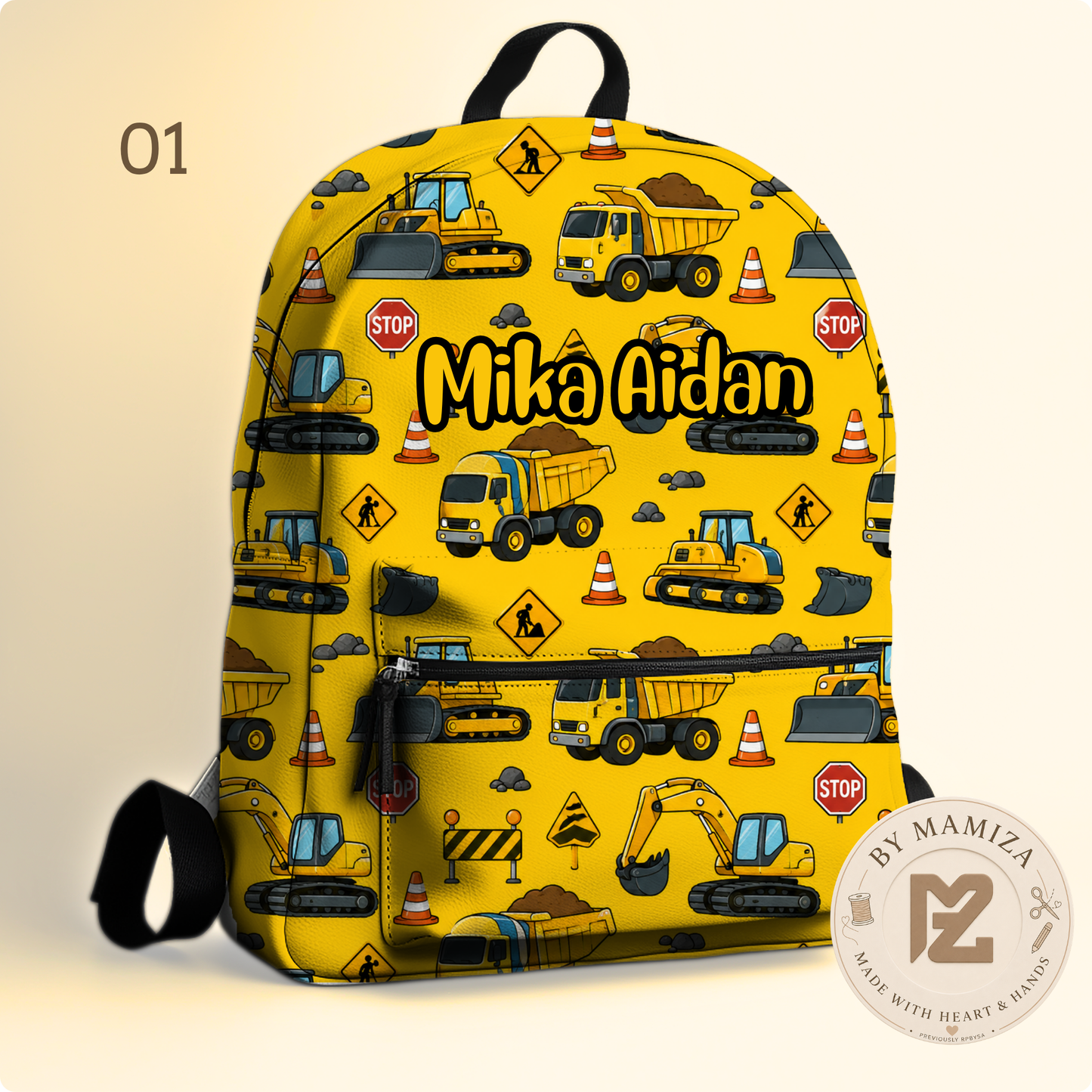 Construction Themed Bagpacks