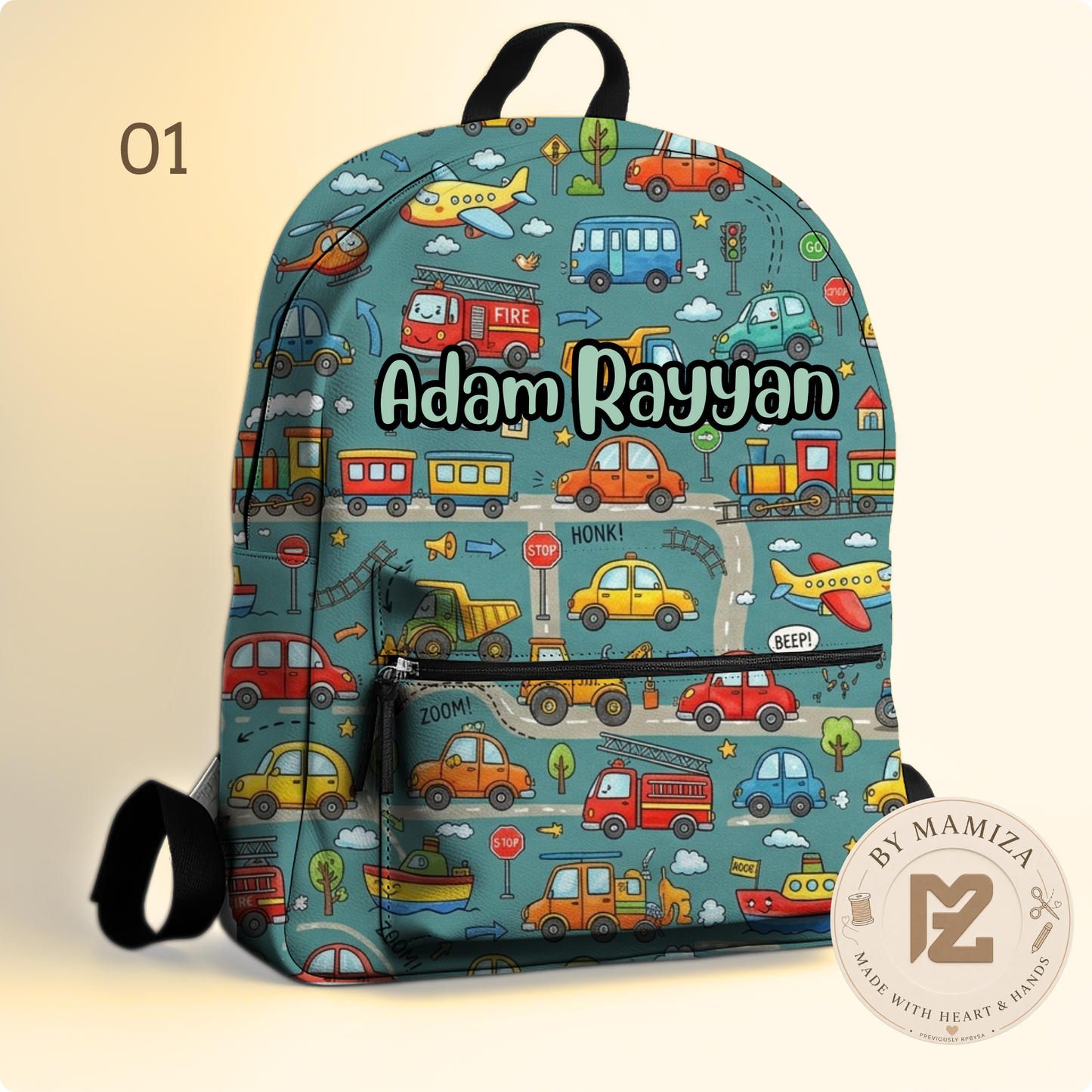 Vehicle Themed Bagpacks