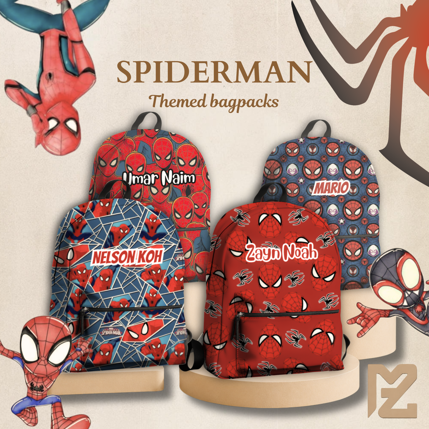 Spiderman Themed Bagpacks