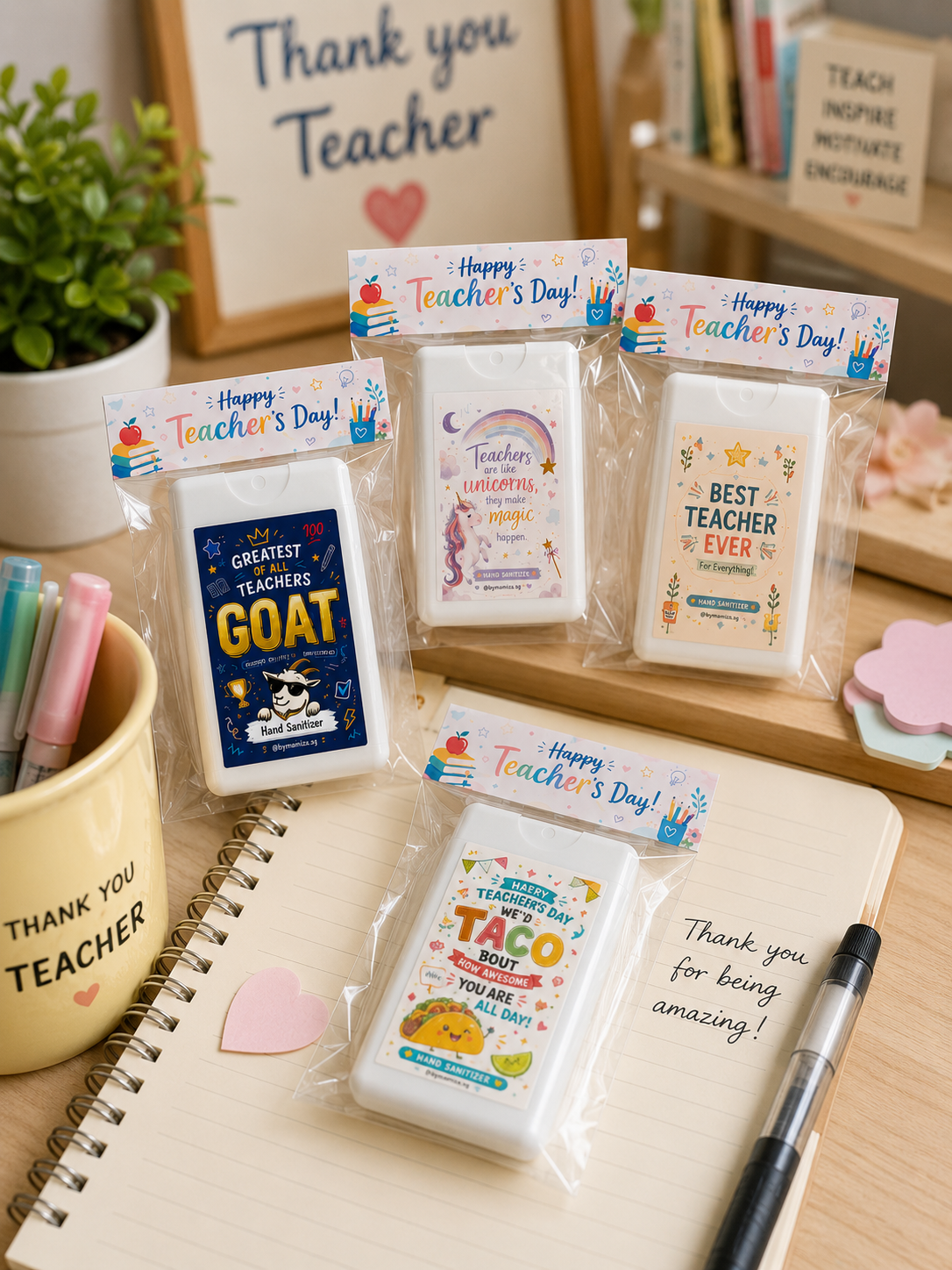Teacher's Day Designs - Pocket Hand Sanitizer