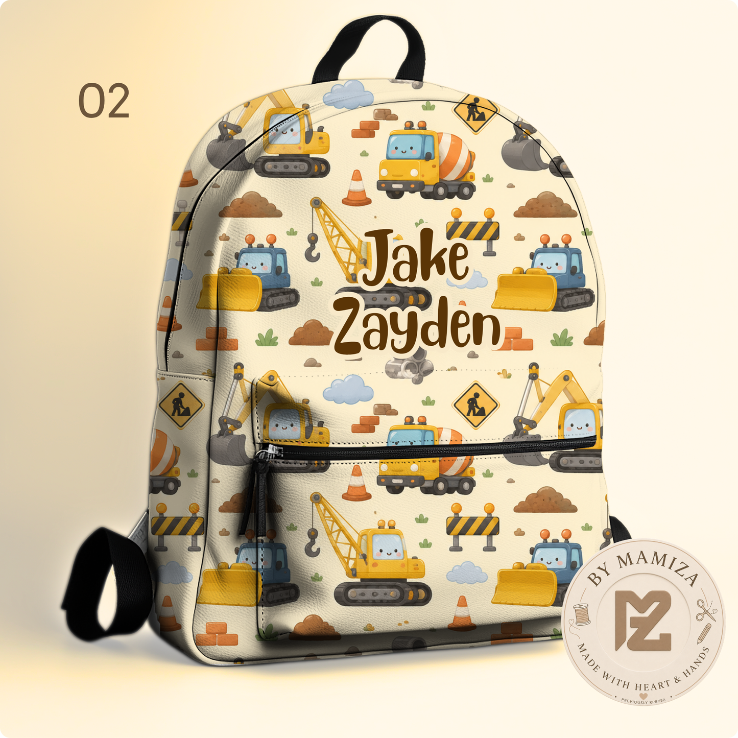 Construction Themed Bagpacks
